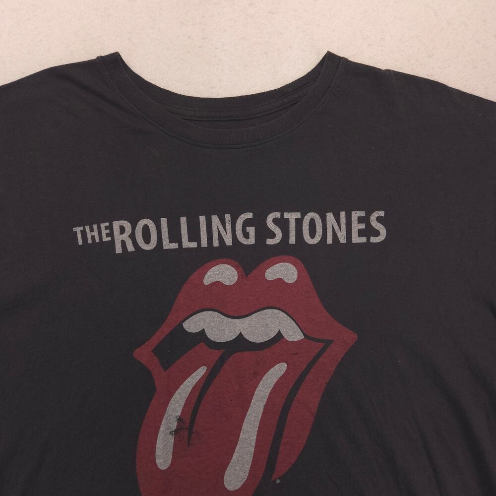 The Rolling Stones Short Sleeve Band Crew Neck T Shirt Mens Size 2XL Black 16351